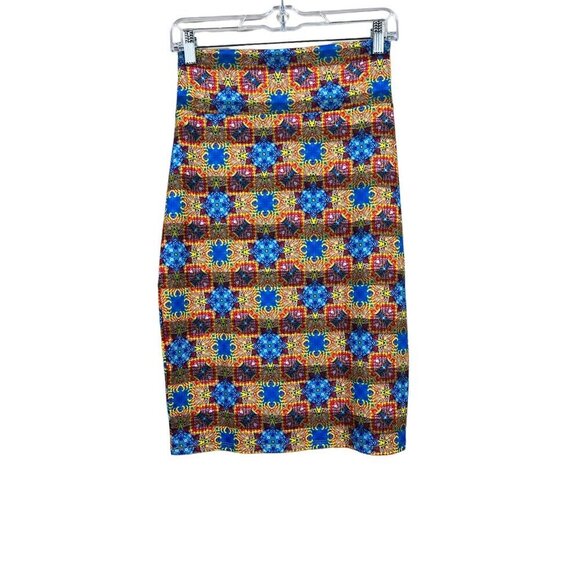 LuLaRoe Cassie Women's Light Blue A Line Skirt - Picture 2 of 8